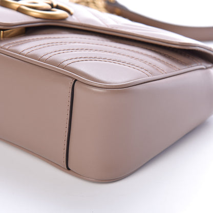 Gucci Calfskin Matelasse Small GG Marmont Shoulder Bag Porcelain Rose 9 of 9