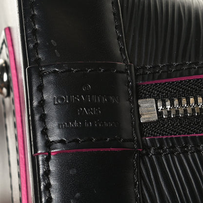 Louis Vuitton Epi Alma BB Black Hot Pink 7 of 17