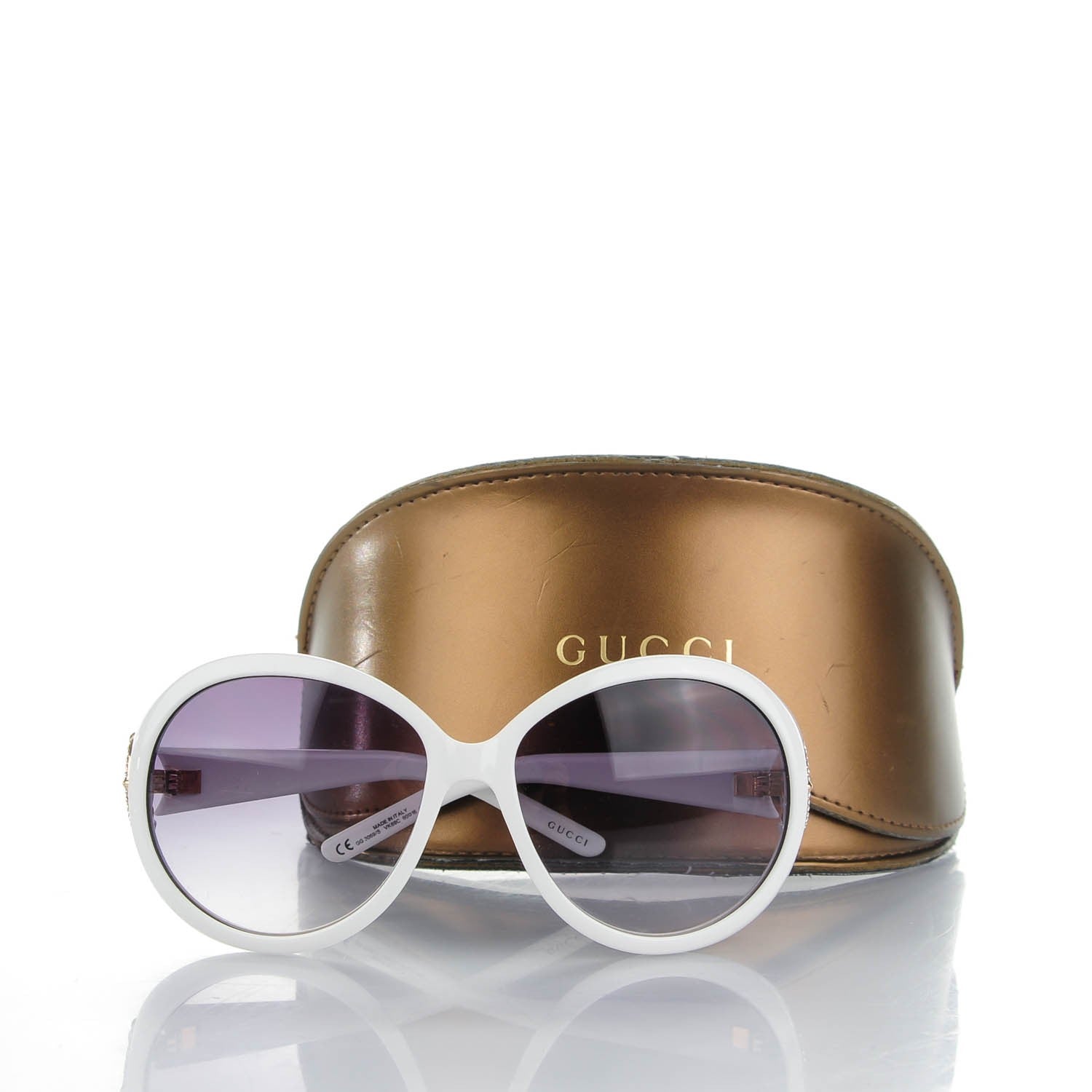 Gucci Bamboo Crystal GG Sunglasses 3069/S White 6 of 6