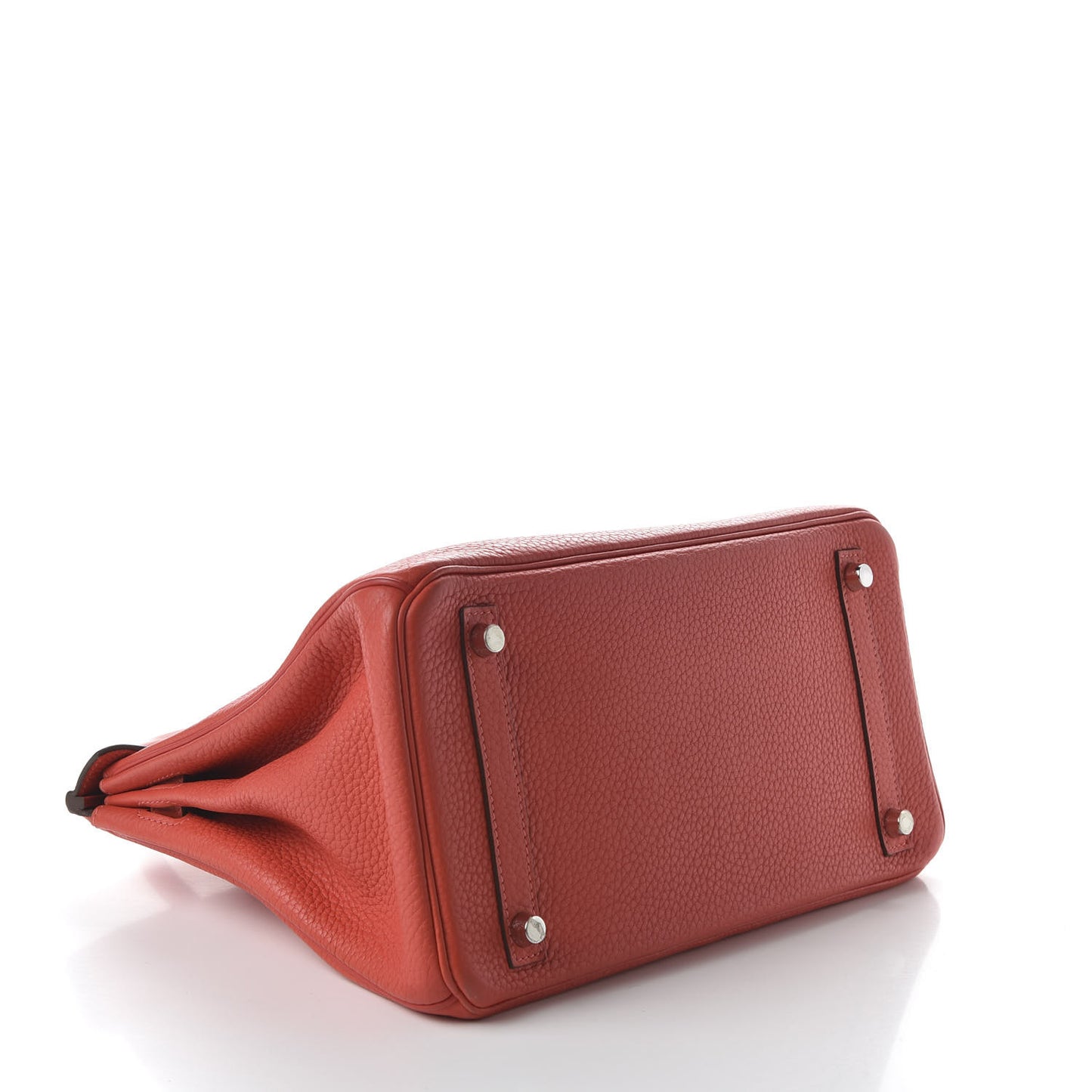Taurillon Clemence Birkin 30 Rouge Pivoine