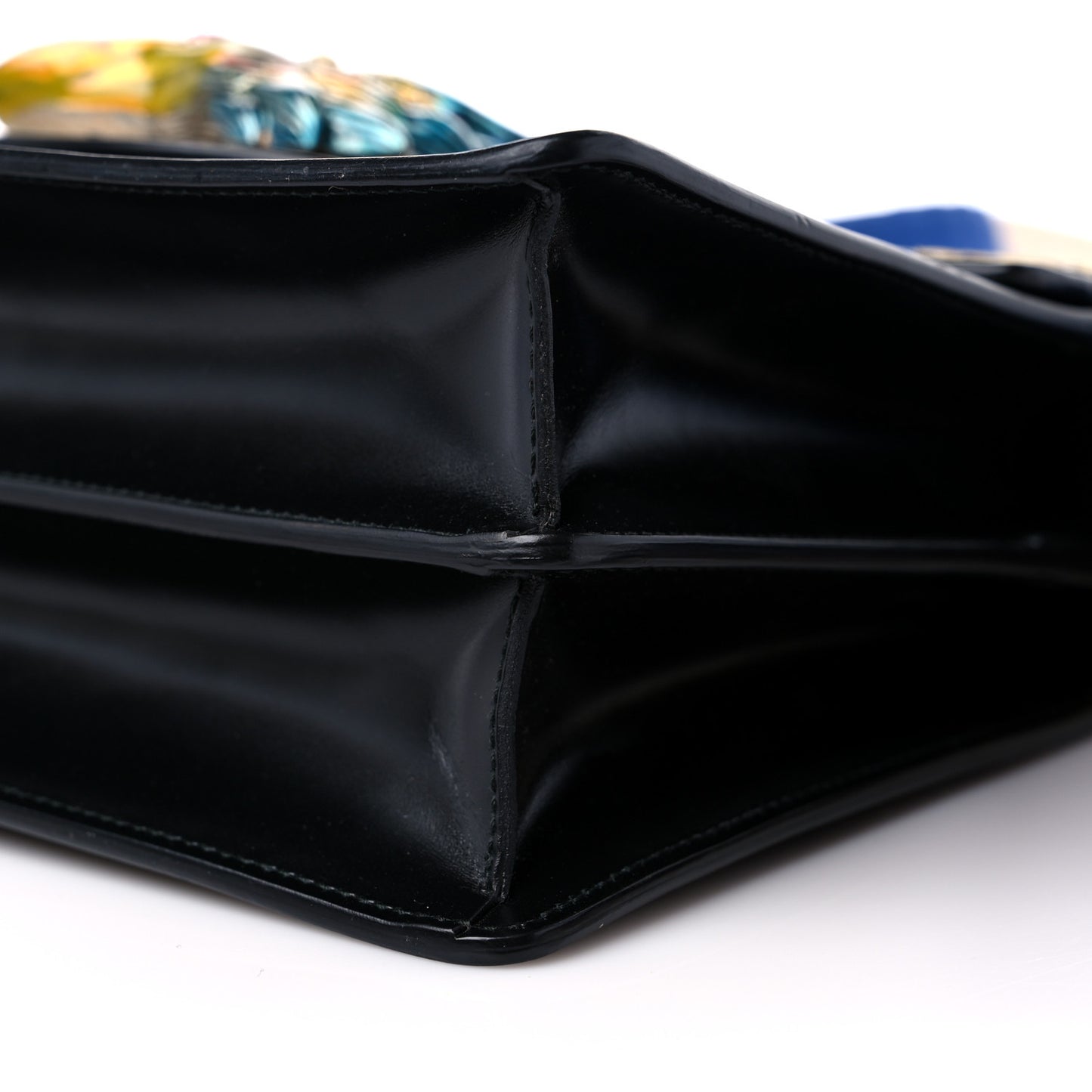 Calfskin Naga Dragon Small Shoulder Bag Black