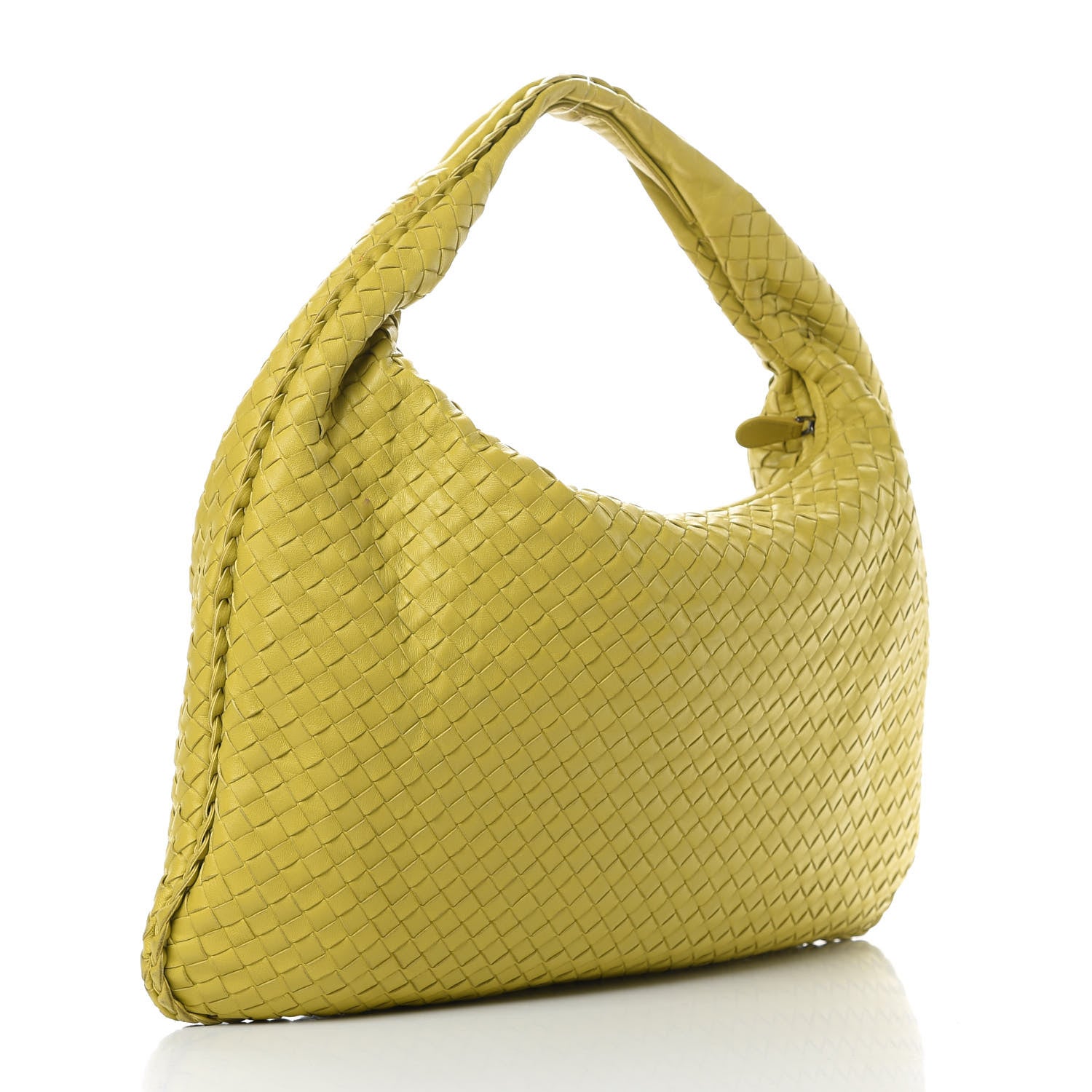 Bottega Veneta Nappa Intrecciato Large Veneta Hobo Ancient Gold 3 of 13