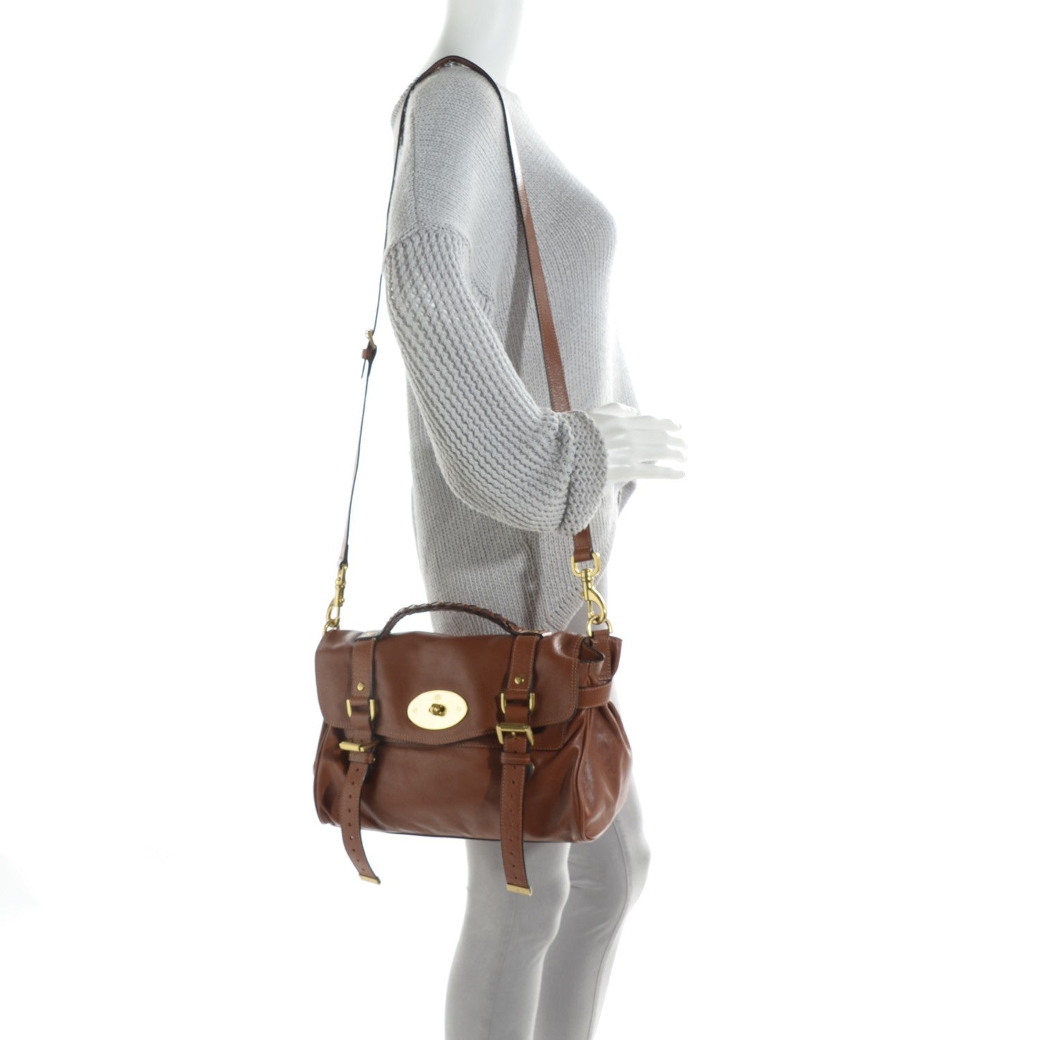 Mulberry Polished Buffalo Medium Alexa Oak 5 of 12