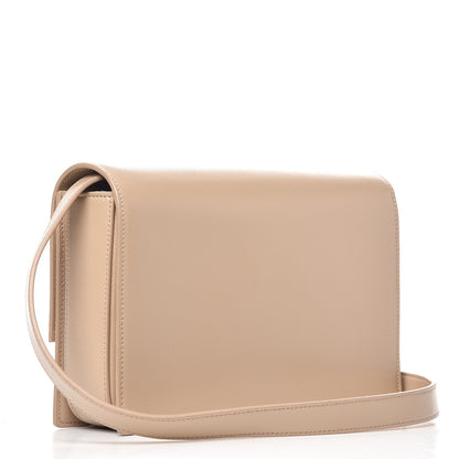 Saint Laurent Smooth Calfskin Suede Medium Bellechasse Bag Dark Beige 3 of 8