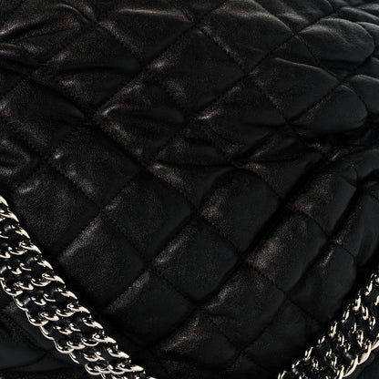 Chanel Washed Lambskin Chain Around Hobo Black 13 of 13