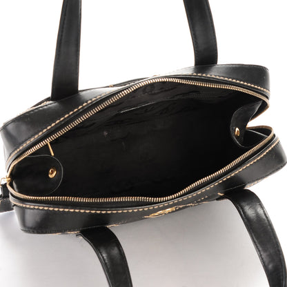 Chanel Calfskin Contrast Stitch Surpique Bowler Black 5 of 8