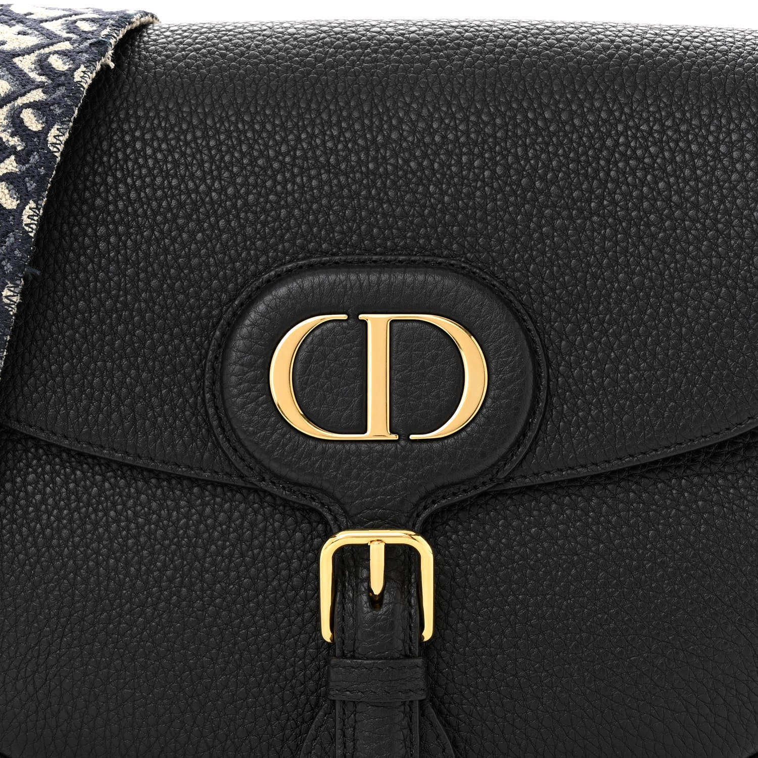 Christian Dior Grained Calfskin Large Bobby Flap Black 7 of 12