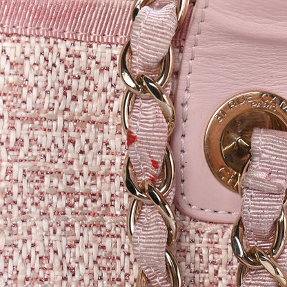 Chanel Straw Lurex Medium Deauville Tote Pink 11 of 11