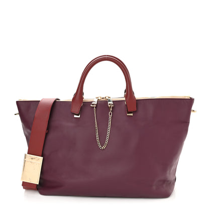 Chloe Smooth Calfskin Medium Baylee Tote Burgundy 1 of 10