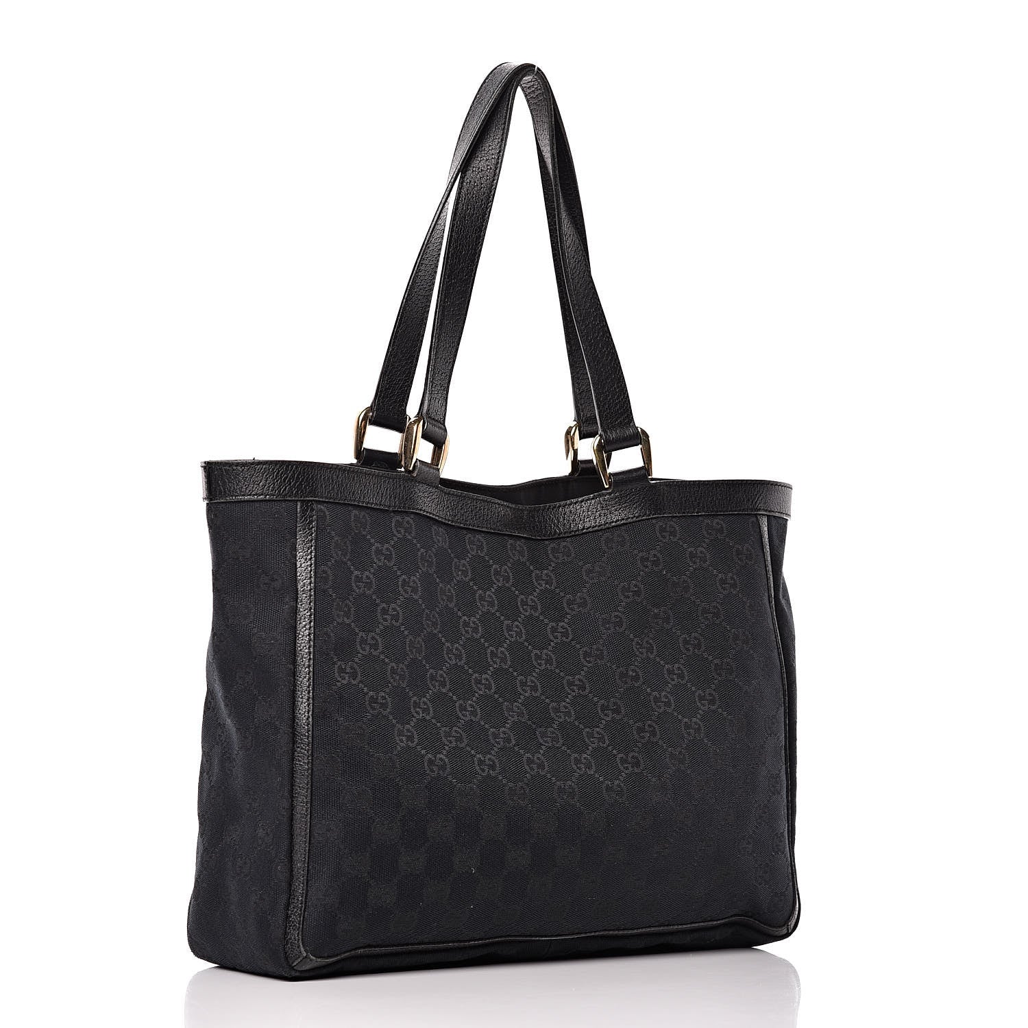 Gucci Monogram Abbey D Ring Tote Black 3 of 13