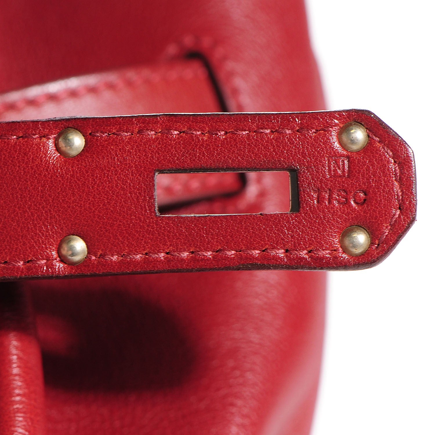 Hermes Veau Sikkim Kelly Relax 50 Rouge H 12 of 21
