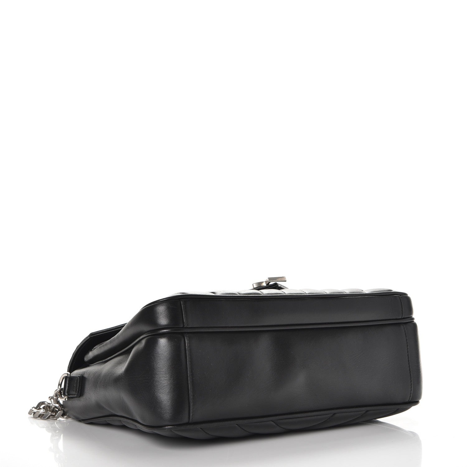Saint Laurent Calfskin Y Quilted Monogram Loulou Shoulder Bag Black 4 of 10