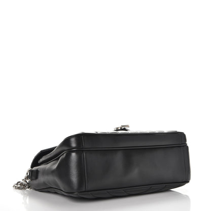 Saint Laurent Calfskin Y Quilted Monogram Loulou Shoulder Bag Black 4 of 10
