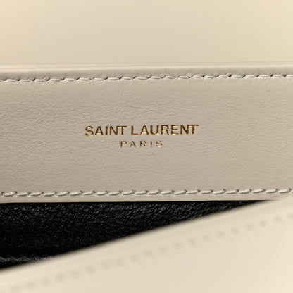 Saint Laurent Calfskin Quilted Y Joan Satchel Crema Soft 6 of 10