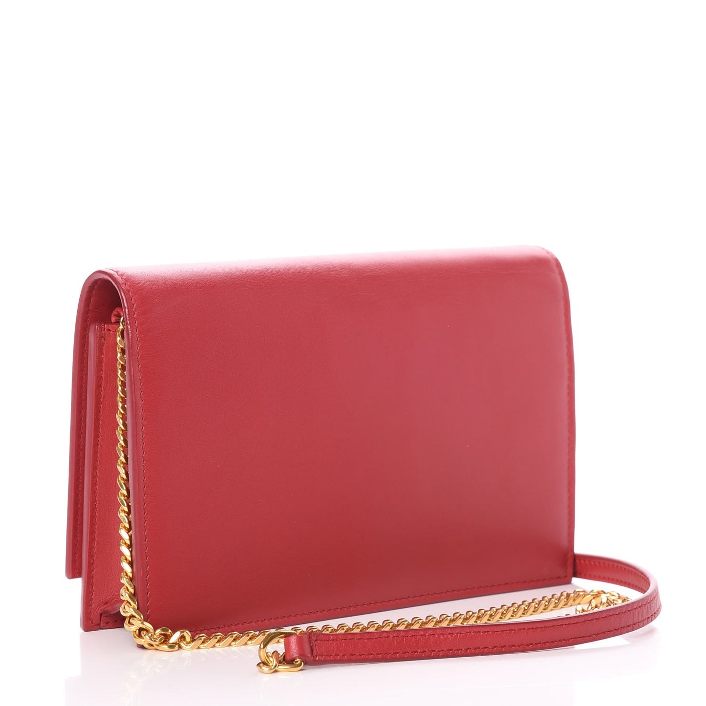 Smooth Calfskin Classic Monogram Kate Tassel Chain Wallet New Lipstick