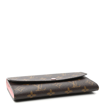 Louis Vuitton Monogram Emilie Wallet Rose Ballerine 4 of 8