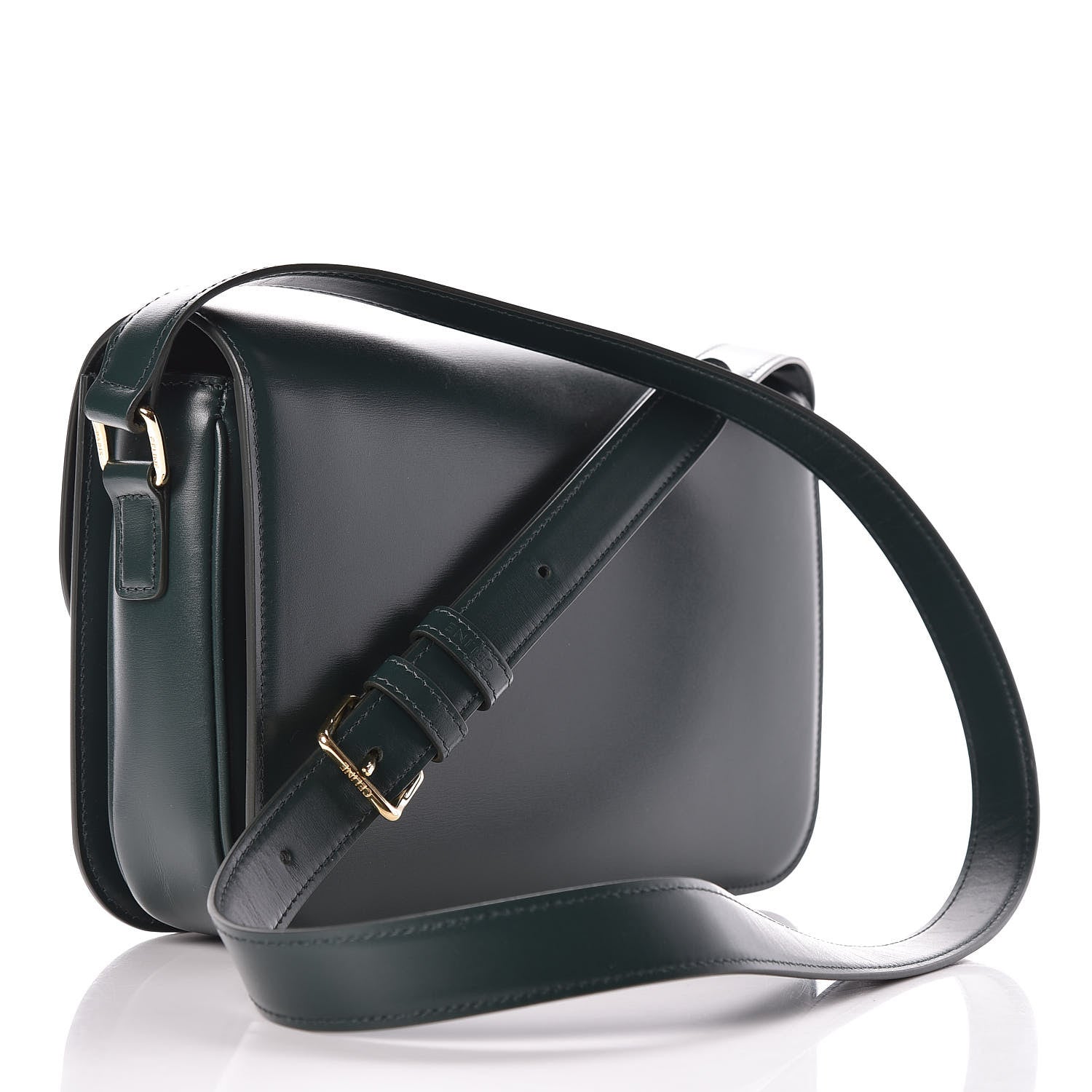 Celine Shiny Calfskin Medium Triomphe Amazone 3 of 10