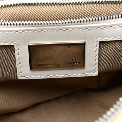 Fendi Zucchino Mini Baguette Beige White 6 of 9