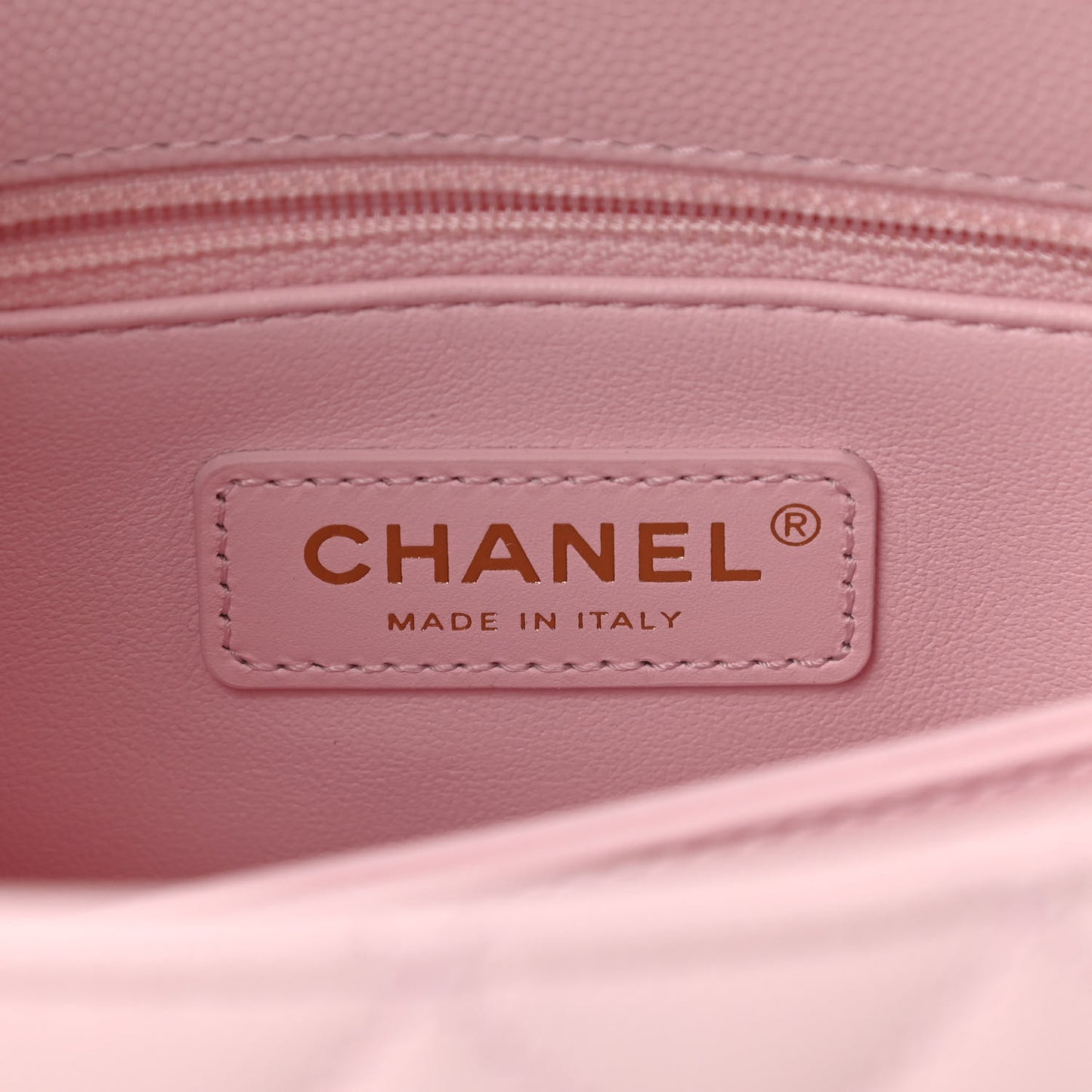 Caviar Quilted Mini Coco Handle Flap Light Pink
