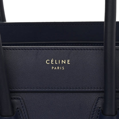 Celine Smooth Calfskin Micro Luggage Ink 9 of 10