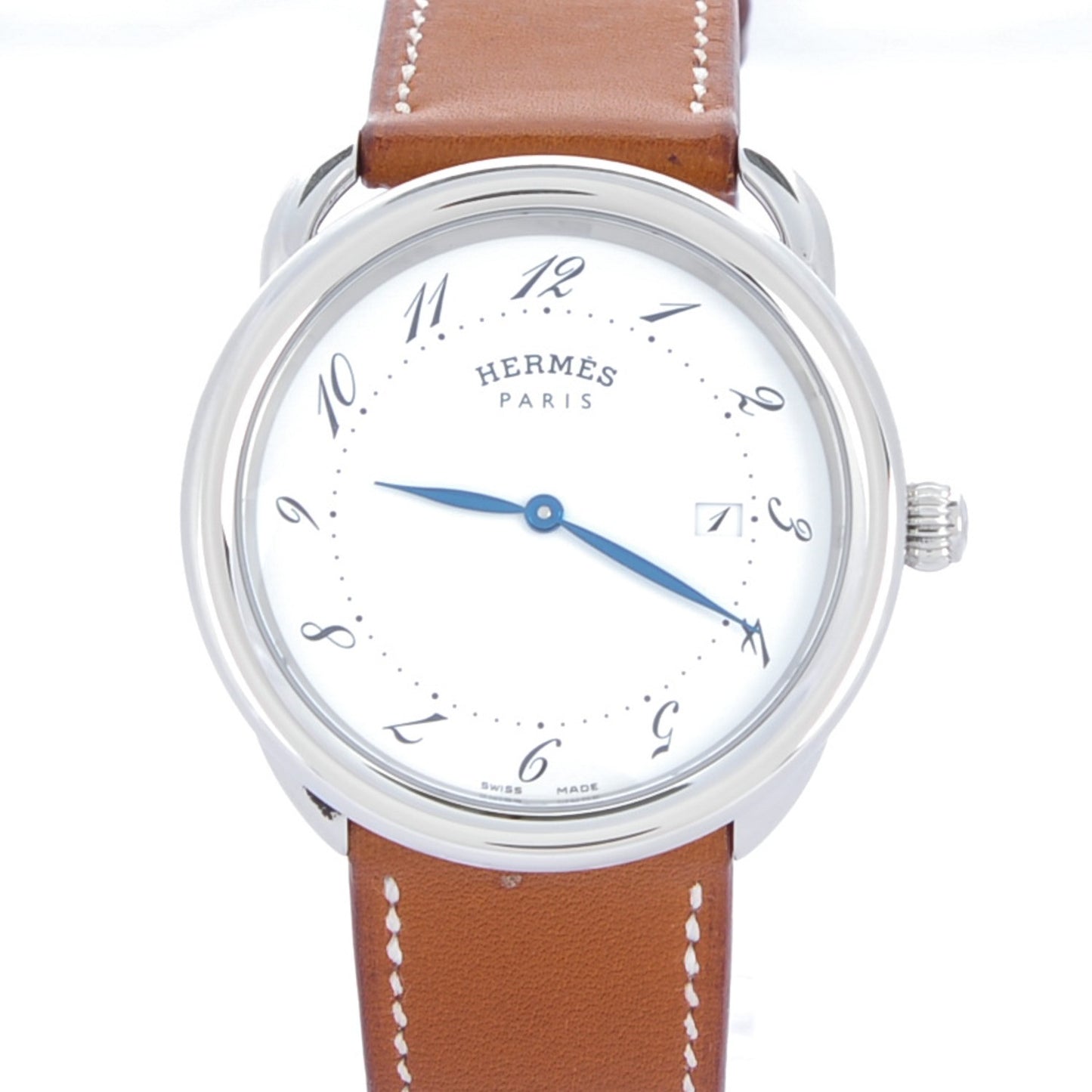 Stainless Steel Barenia 38mm Arceau Quartz Watch Fauve