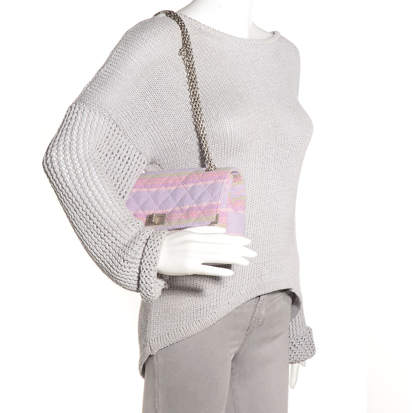 Tweed 2.55 Reissue 225 Flap Lilac