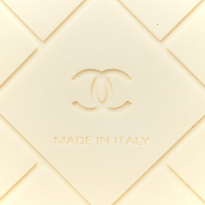 Chanel Lambskin Quilted CC Loafers 38 White Black 6 of 12