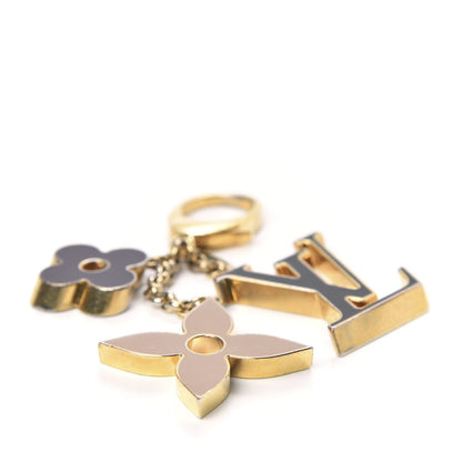 Louis Vuitton Fleur De Monogram Bag Charm Dore 3 of 4