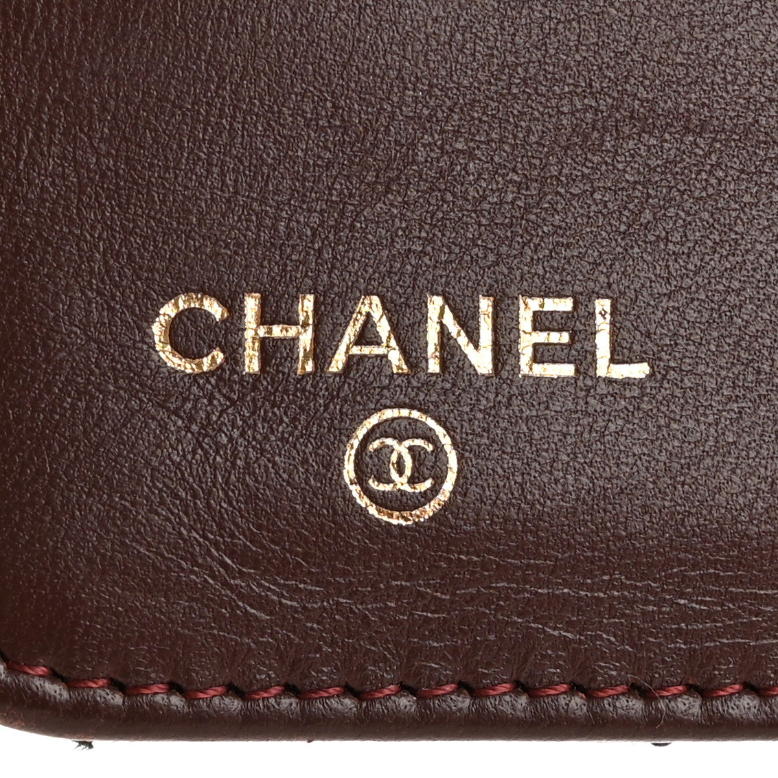 Lambskin Quilted Trendy CC Yen Wallet Black