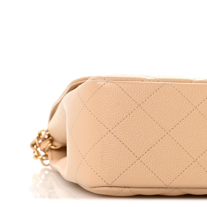 Chanel Caviar Quilted Jumbo Single Flap Beige Clair 9 of 11