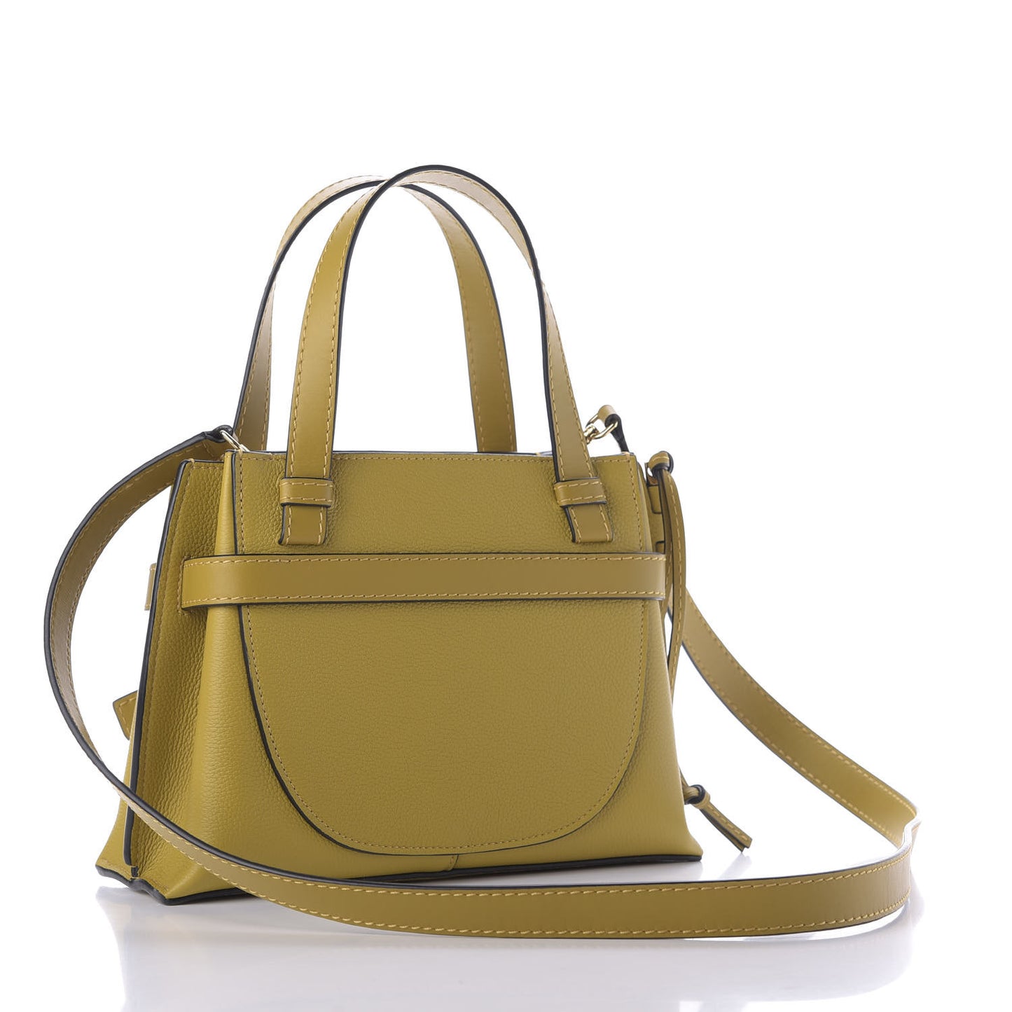Calfskin Mini Gate Tote Ochre