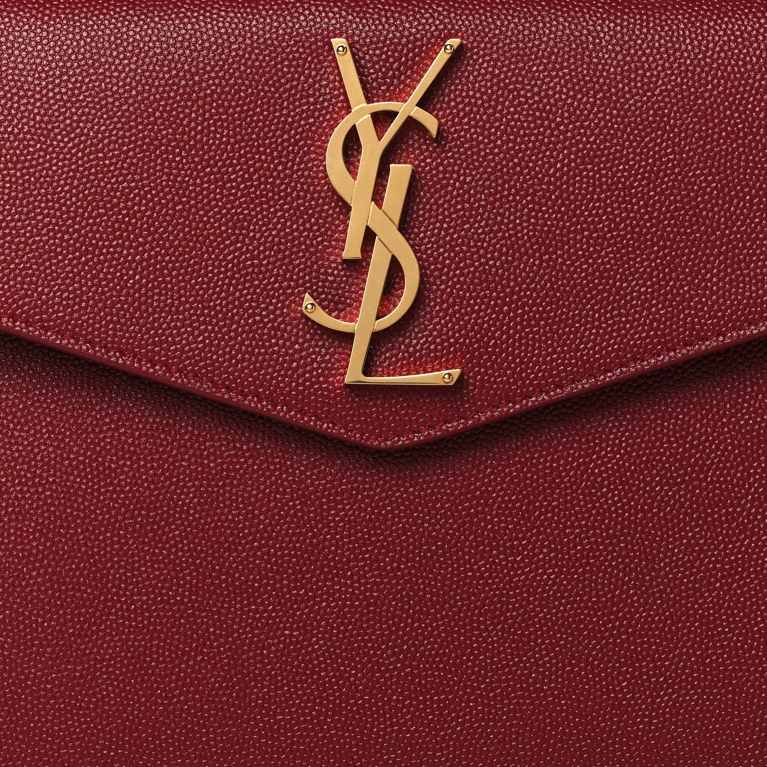 Saint Laurent Grain De Poudre Uptown Pouch Opyum Red 7 of 8