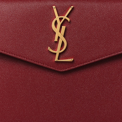 Saint Laurent Grain De Poudre Uptown Pouch Opyum Red 7 of 8