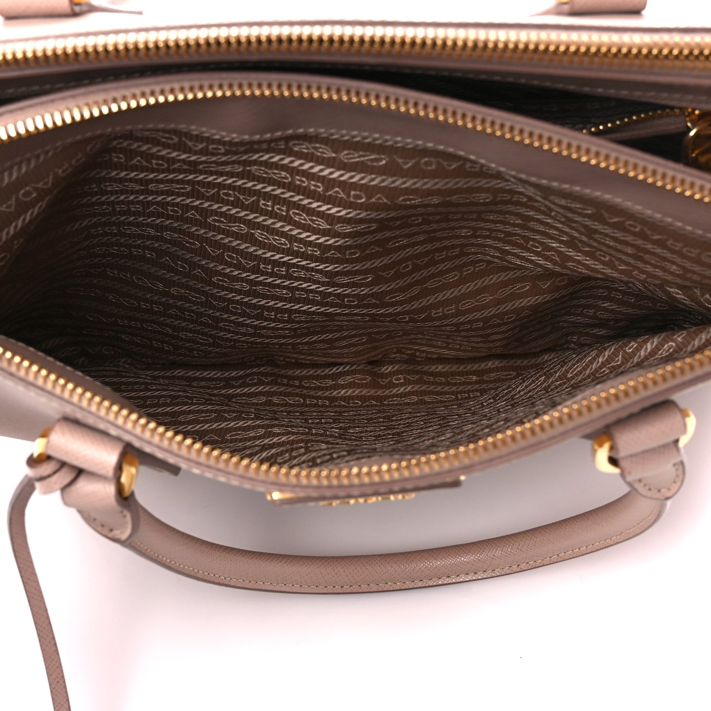 Saffiano Medium Galleria Double Zip Tote Cammeo