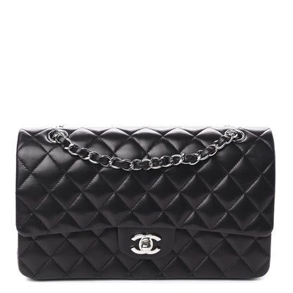 Chanel Lambskin Quilted Medium Double Flap Black 1 of 13