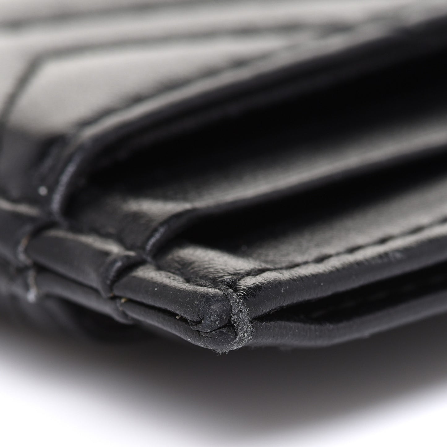 Calfskin Matelasse GG Marmont Card Holder Black