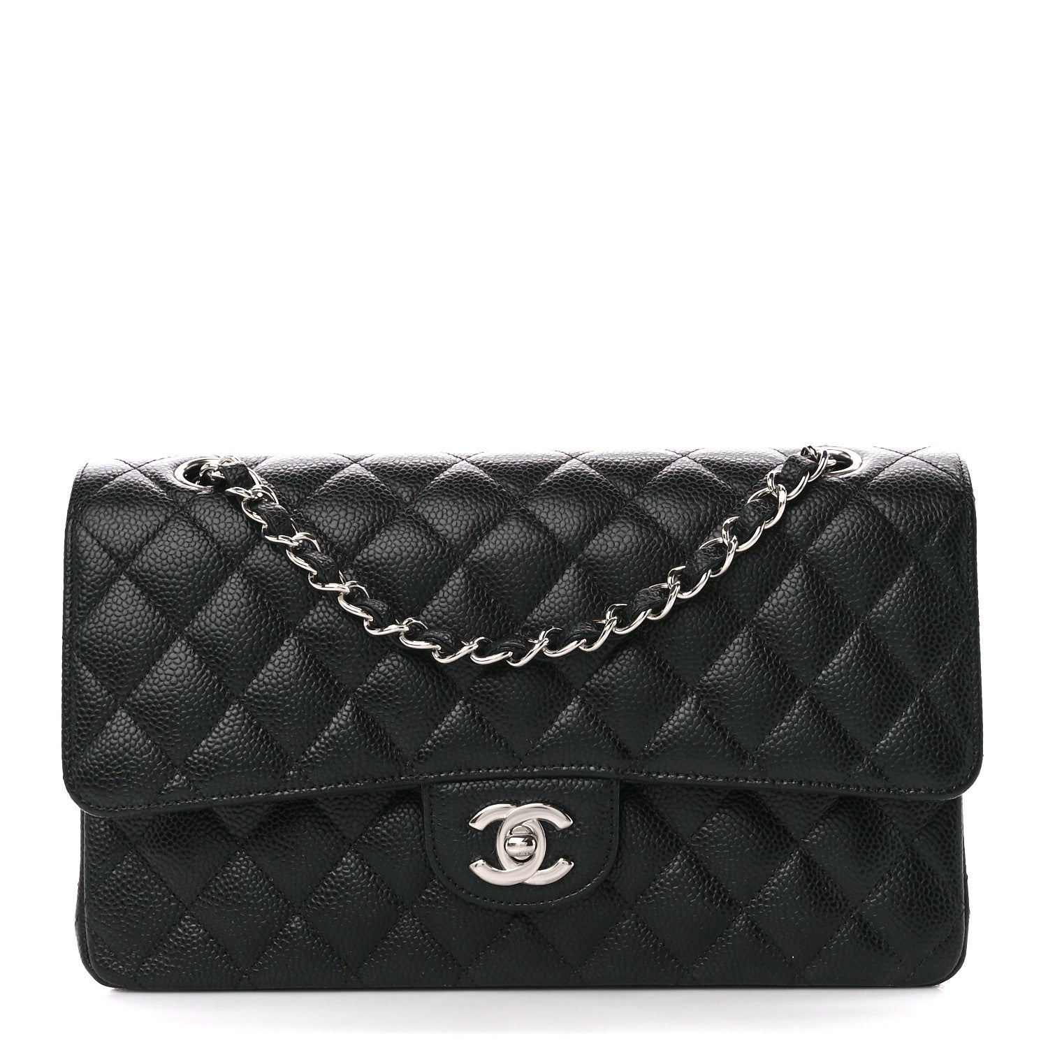 Chanel Caviar Quilted Medium Double Flap Black 1 of 11