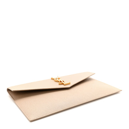 Saint Laurent Grain De Poudre Uptown Pouch Dark Beige 4 of 7