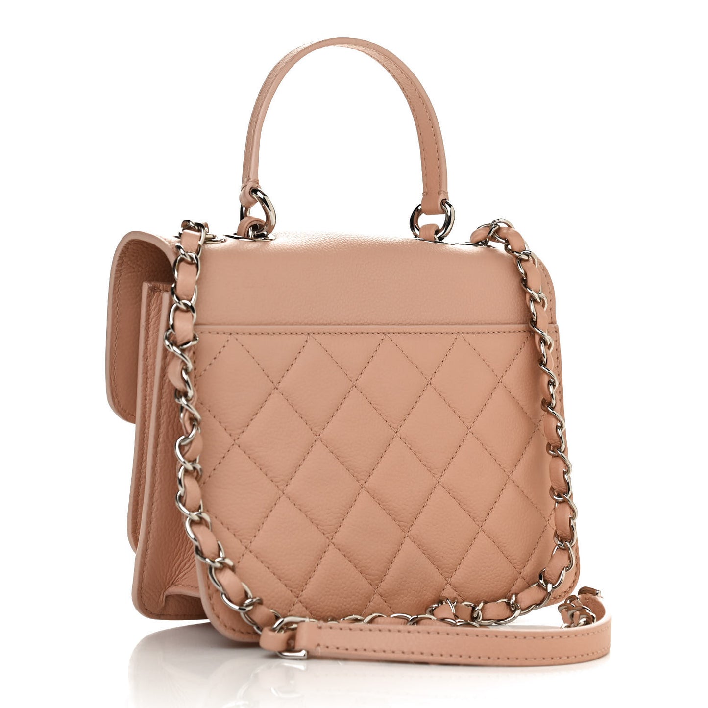 Caviar Quilted CC Box Flap Light Pink