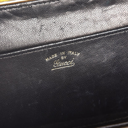 Gucci Lizard Box Clutch Black 6 of 6