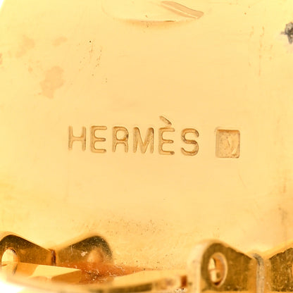 Hermes Printed Enamel Clip On Earrings 4 of 6