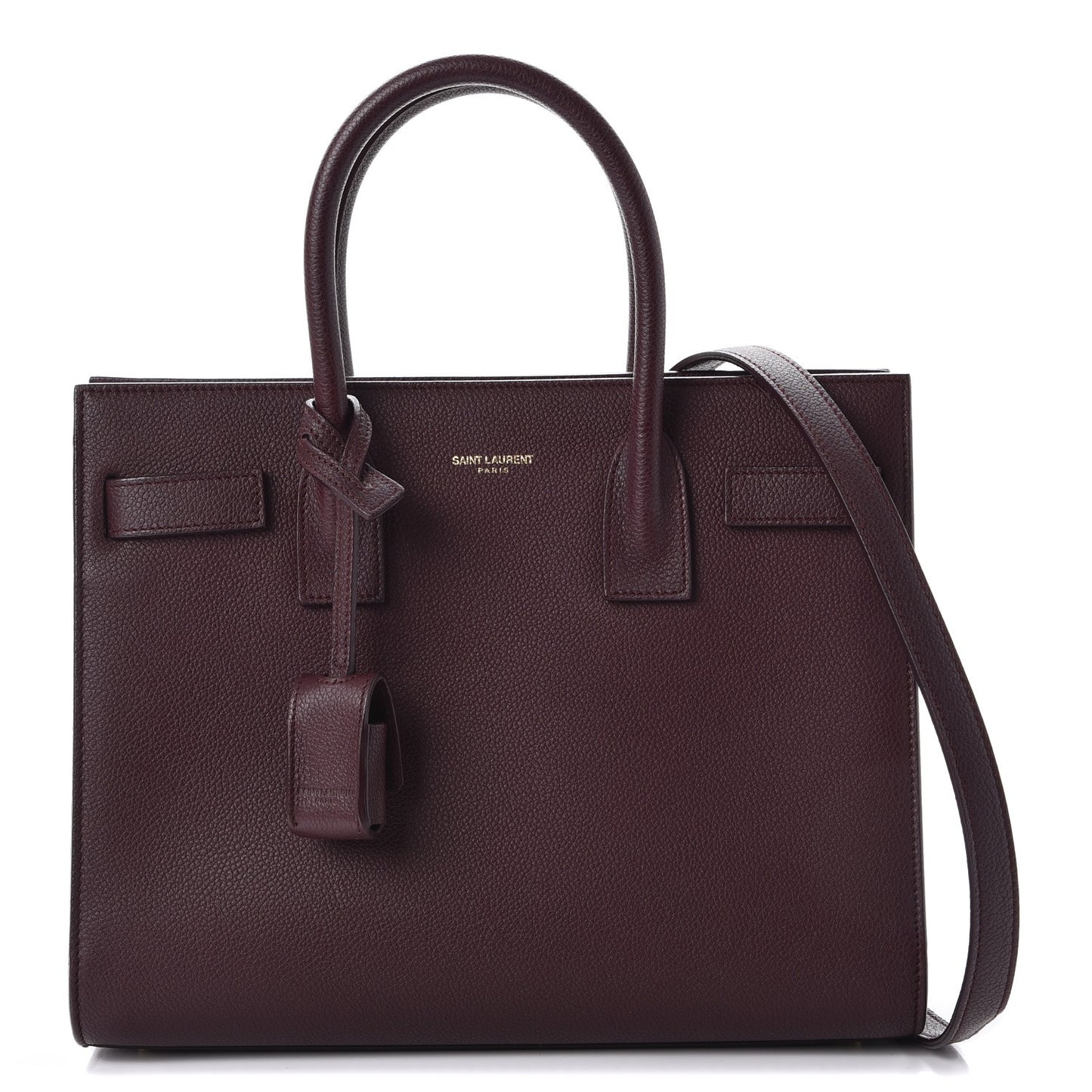 Grained Calfskin Baby Sac De Jour Bordeaux