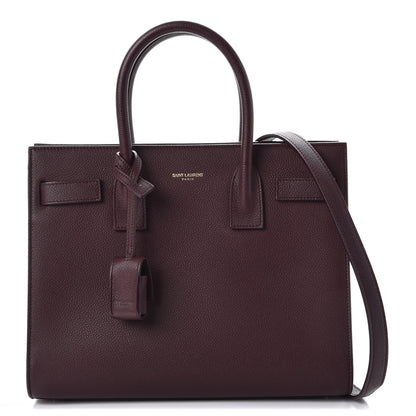 Saint Laurent Grained Calfskin Baby Sac De Jour Bordeaux 1 of 8
