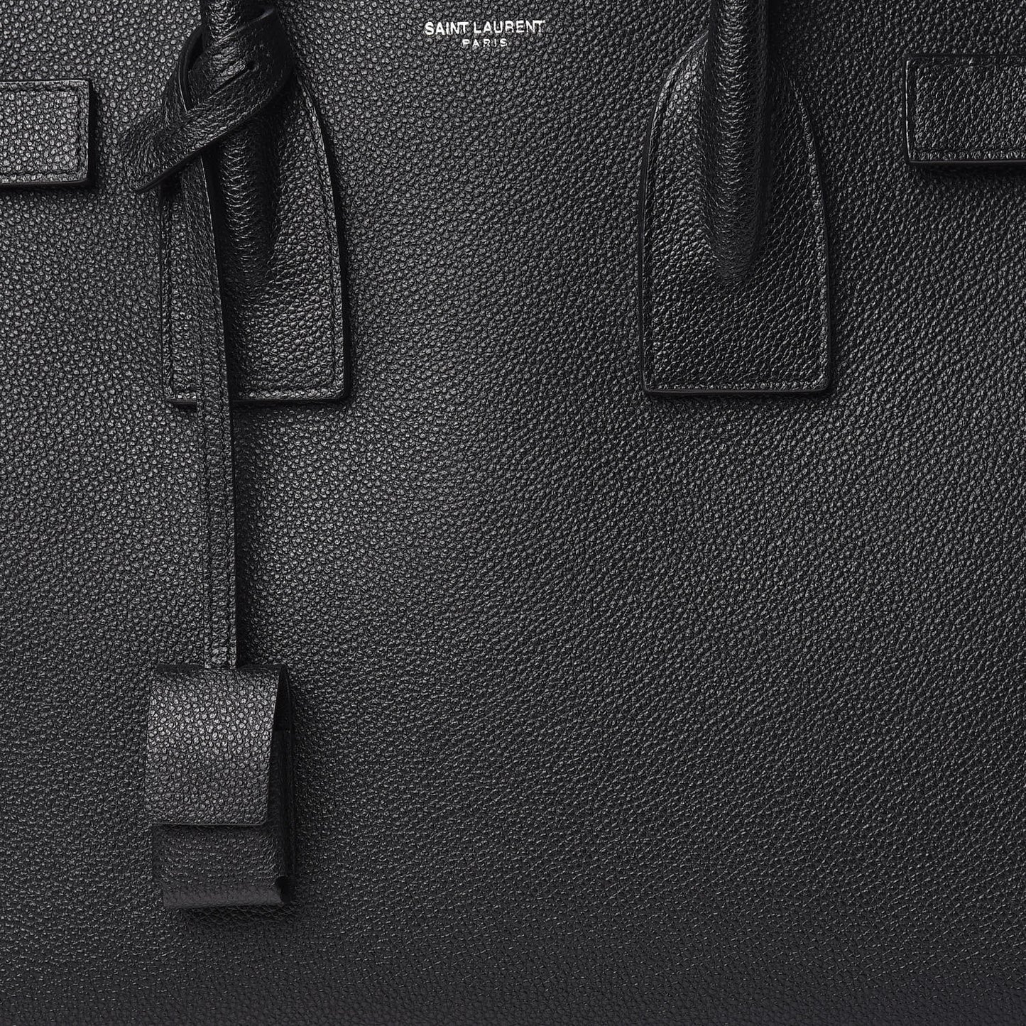 Grained Calfskin Small Sac De Jour Black