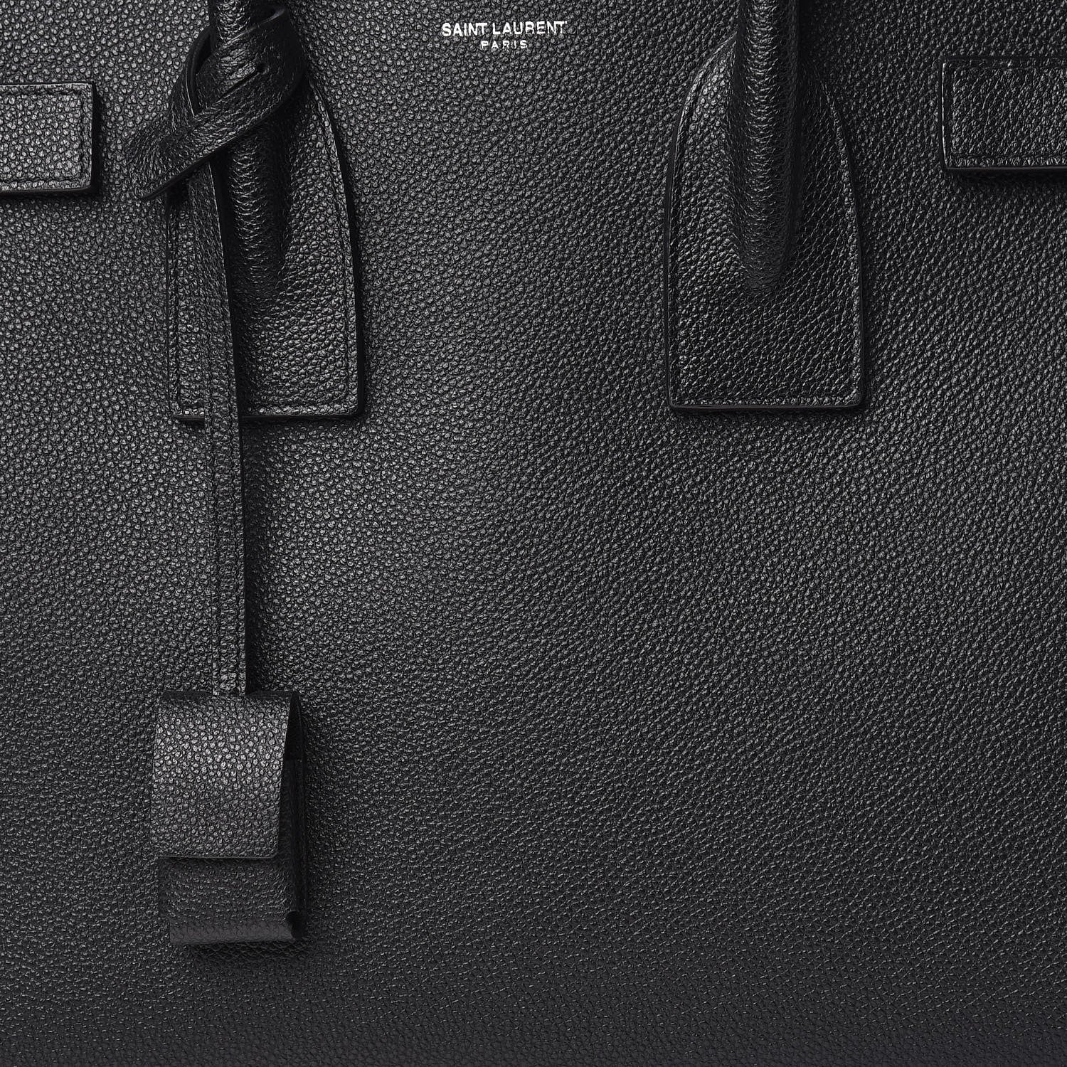 Saint Laurent Grained Calfskin Small Sac De Jour Black 8 of 10