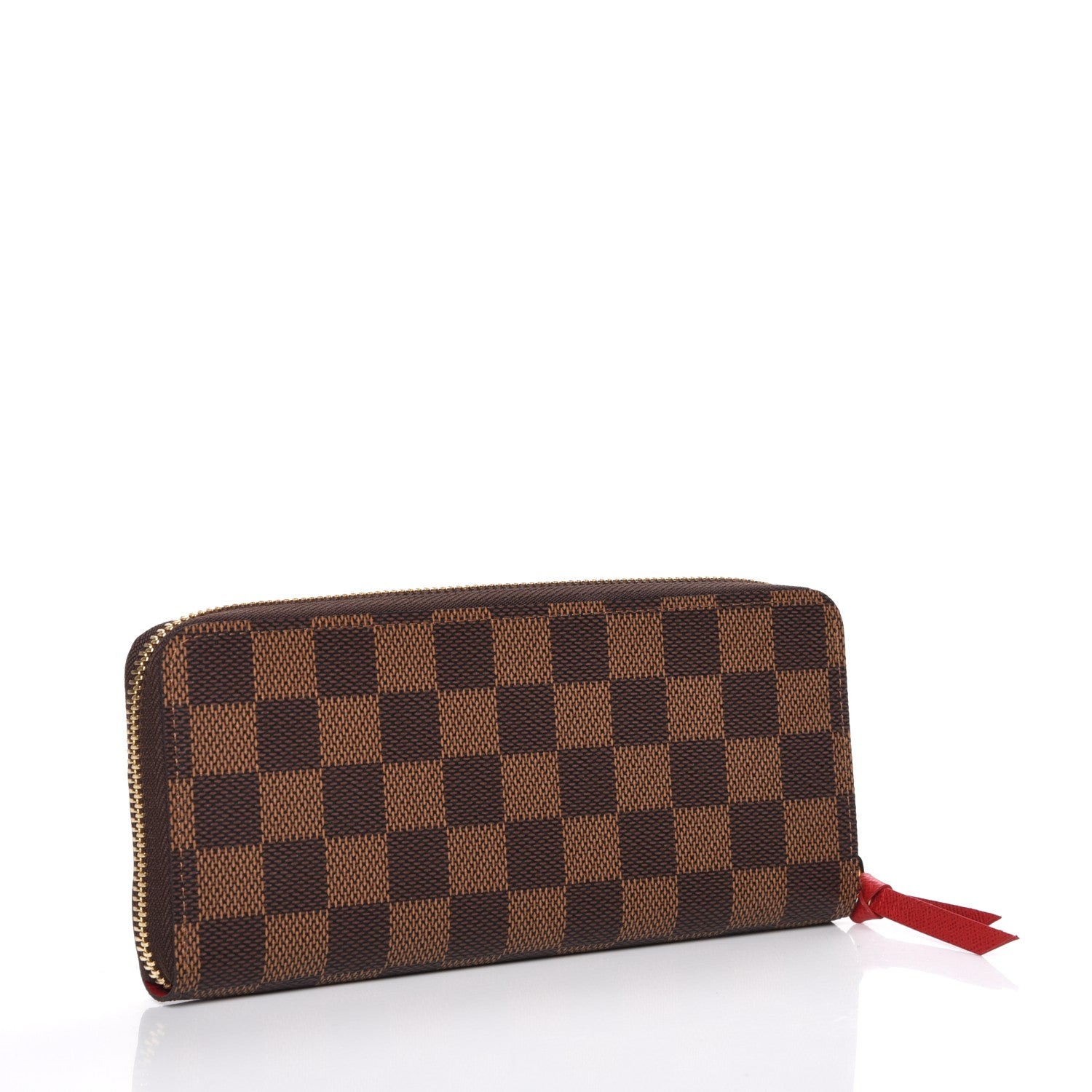 Louis Vuitton Damier Ebene Clemence Wallet Cherry 3 of 8