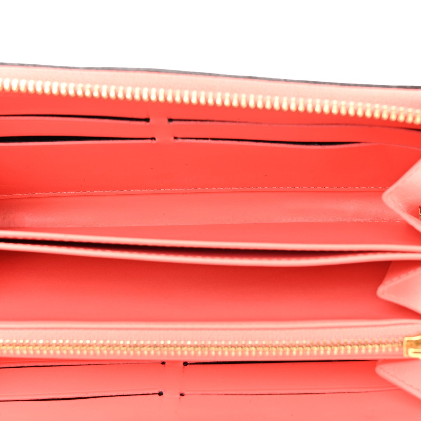 Patent Sweet Monogram Zippy Wallet Corail