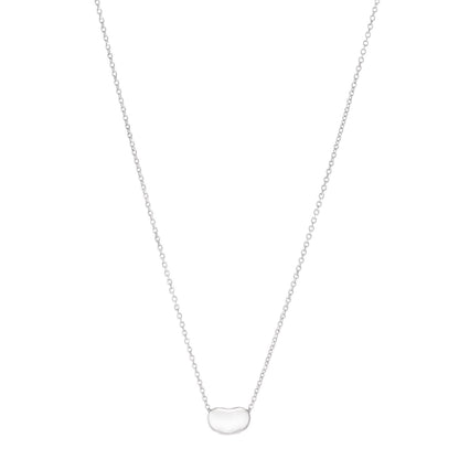 Tiffany Sterling Silver 9mm Elsa Peretti Bean Pendant Necklace 1 of 5