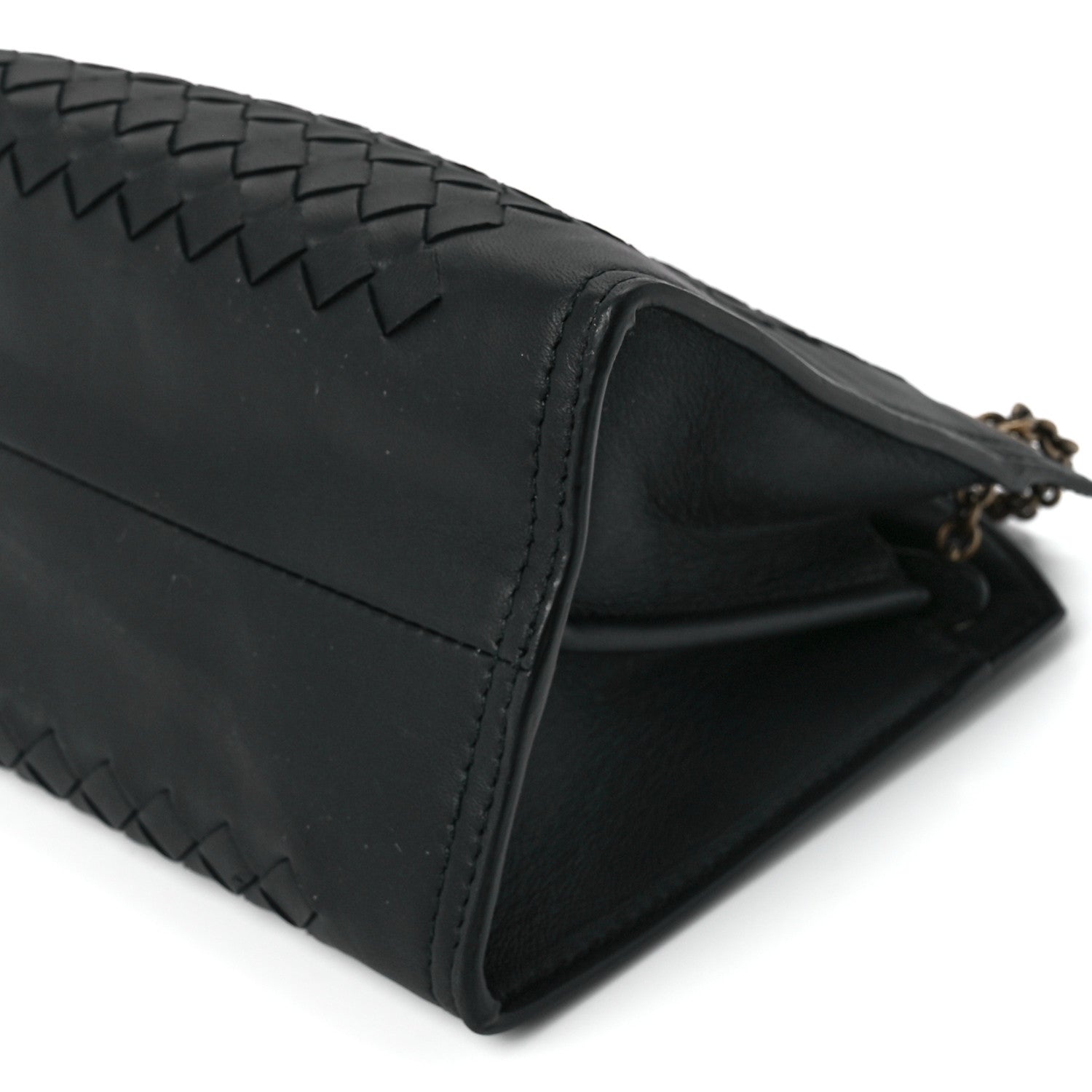 Bottega Veneta Nappa Intrecciato Chain Crossbody Black 12 of 12