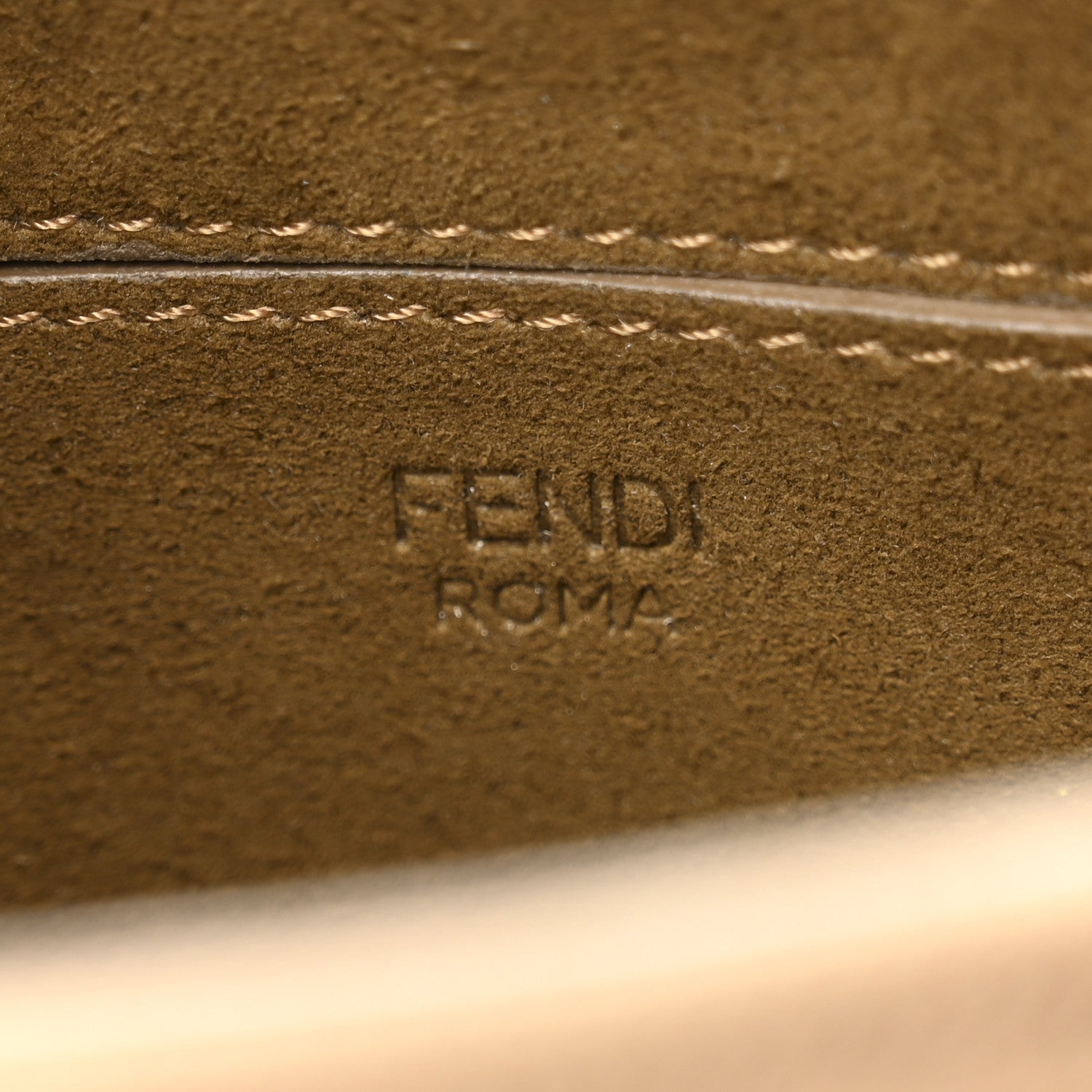 Fendi Technical Fabric FF Midi Chain Baguette Sand 5 of 8